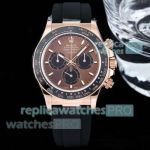 FH Factory Swiss Clone Rolex Cosmo Daytona 4131 Gain Weight 40mm Rose Gold Watch 